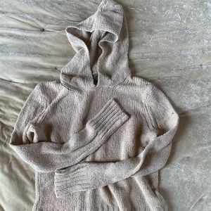 Knitted hoodie